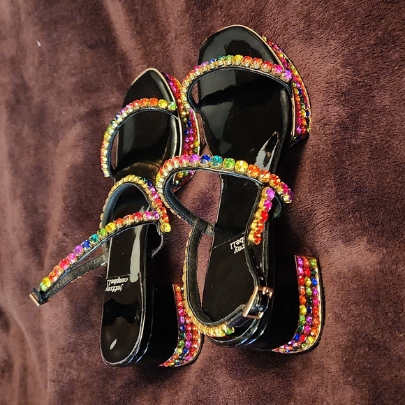 Jeffrey Campbell Rhinestone Sandals - Picture 6 of 12